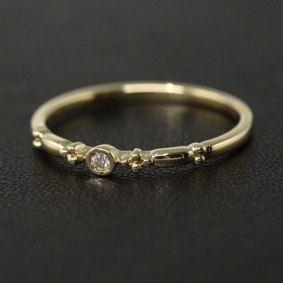 スタージュエリーガール 1P ダイヤモンドリング 指輪/K10YG/416-1.0g  