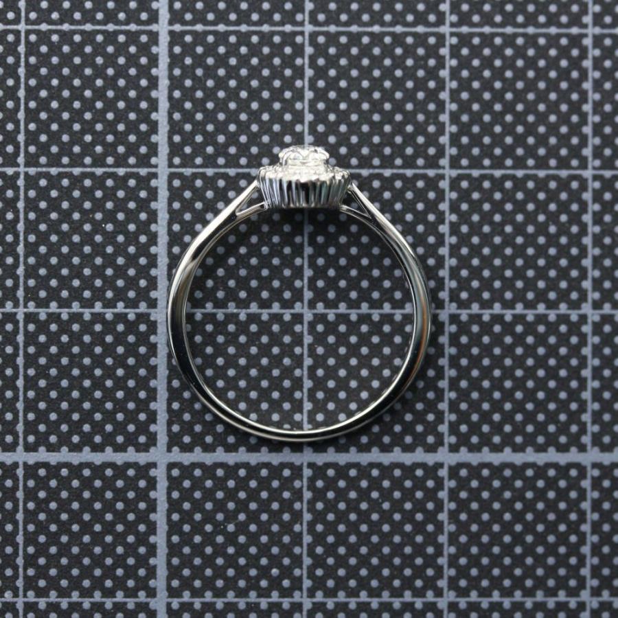 ヴァンドーム青山 0.24ct オーバル ダイヤモンドリング 9号 指輪/Pt950