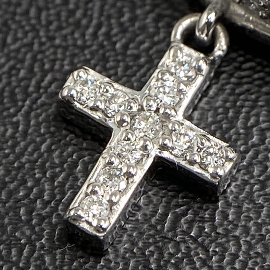 組曲 23P・クロスモチーフ ダイヤモンドリング・指輪/K18(WG無)-5.5g