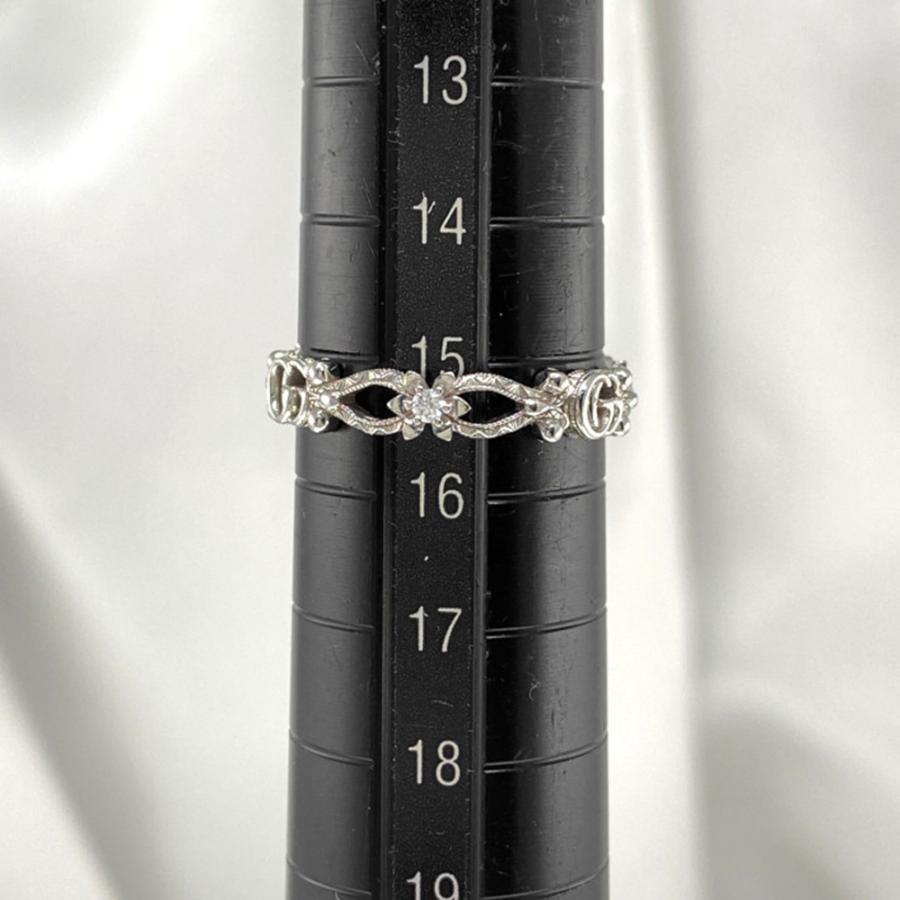 GUCCI（グッチ） フローラ 3P・ダブルG ダイヤモンドリング・指輪/K18 