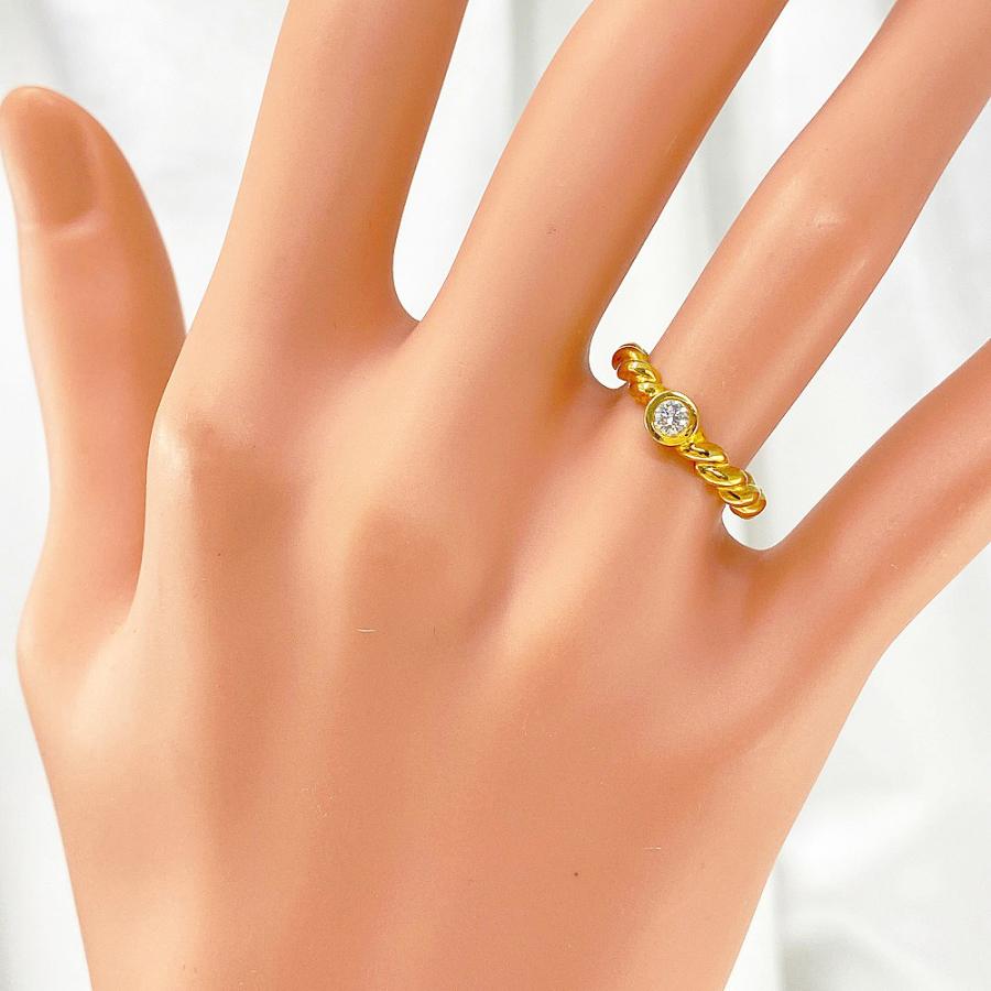 TIFFANY&Co.（ティファニー） 1P・ベゼルダイヤモンドツイストリング