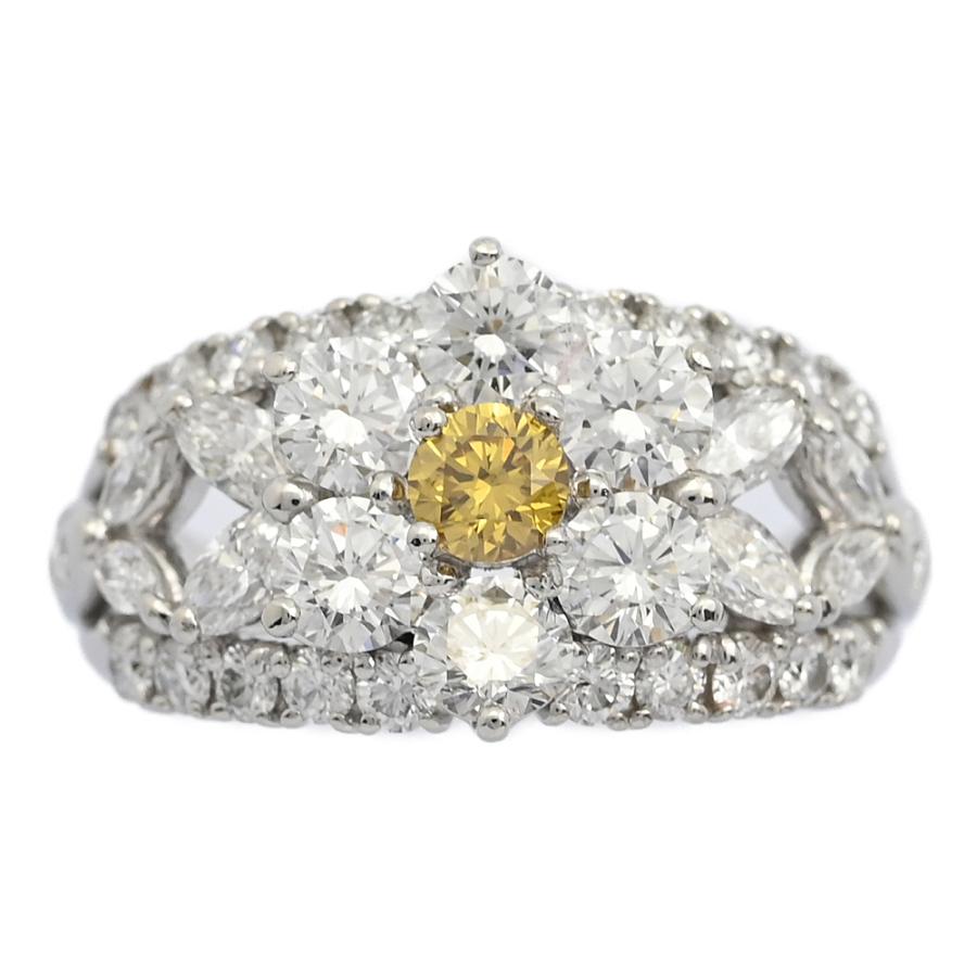 フラワーモチーフ・ダイヤモンド・ダイヤモンドリング・指輪/Pt900  