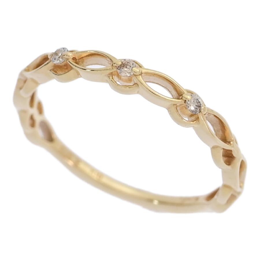agete 0.02ct/agete アガット ピンキー 3P ダイヤモンド リング agete 0.02ct/agete アガット ピンキー 3P ダイヤモンド リング