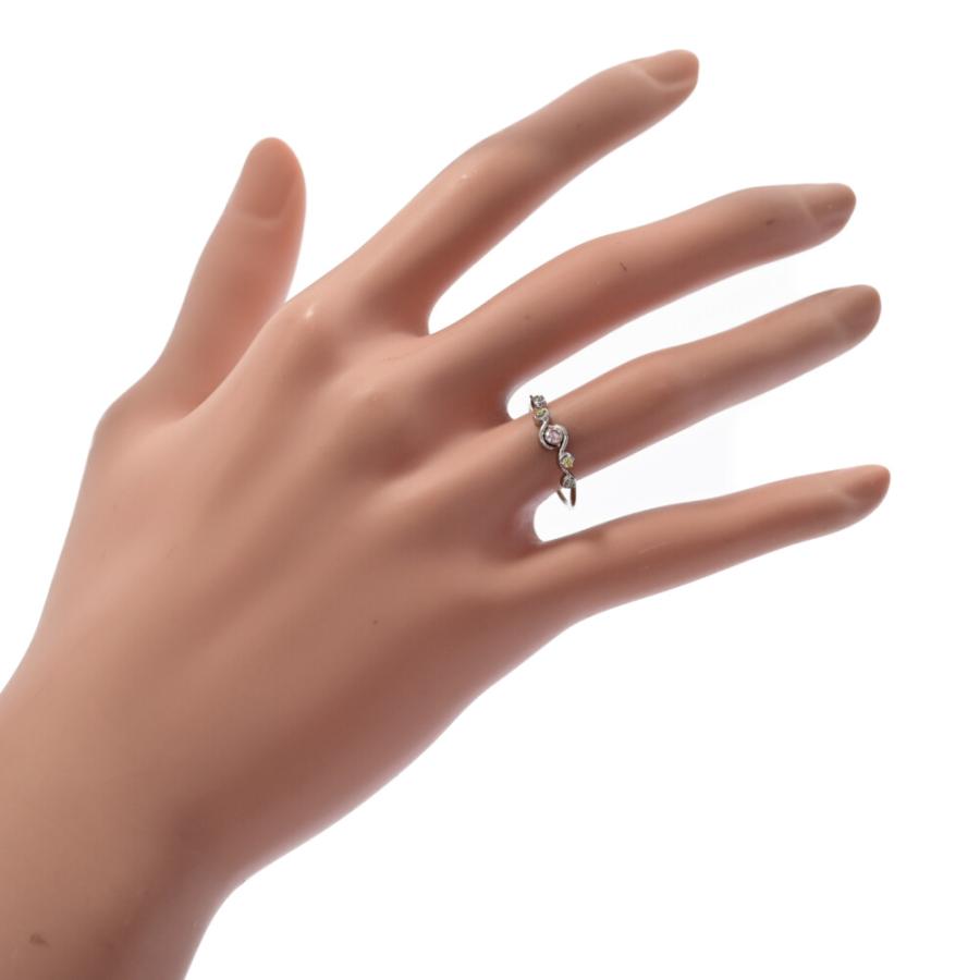 0.057ct/FD:0.05ct/ピンクダイヤモンド カラーダイヤ リング 指輪/K18 