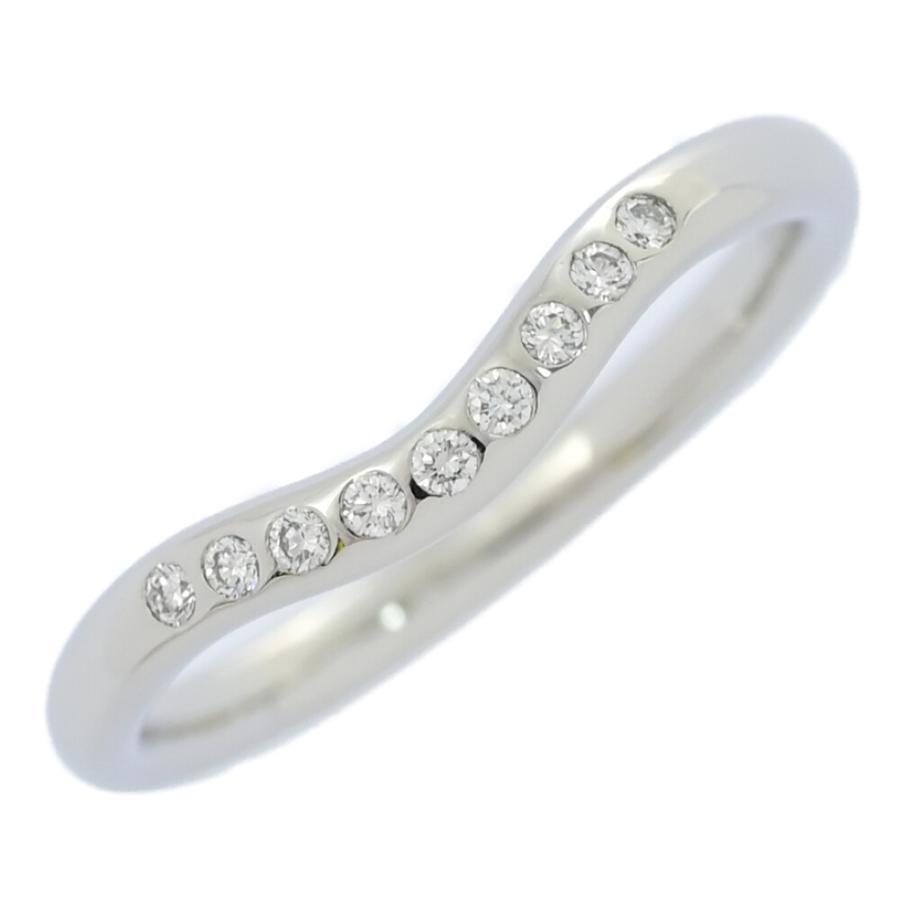 TIFFANY&Co. ティファニー Pt950プラチナ カーブドバンド リング
