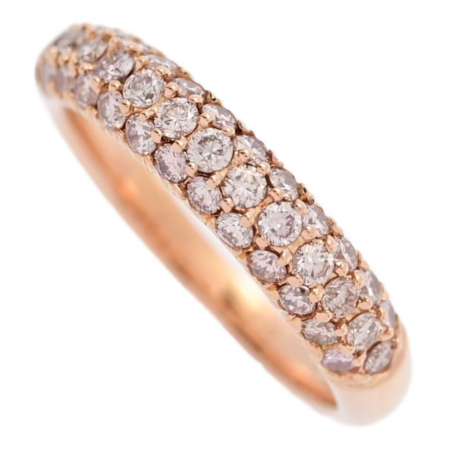 0.72ct/37P・ピンクダイヤモンド リング・指輪/K18PG/750-4.1g/12号