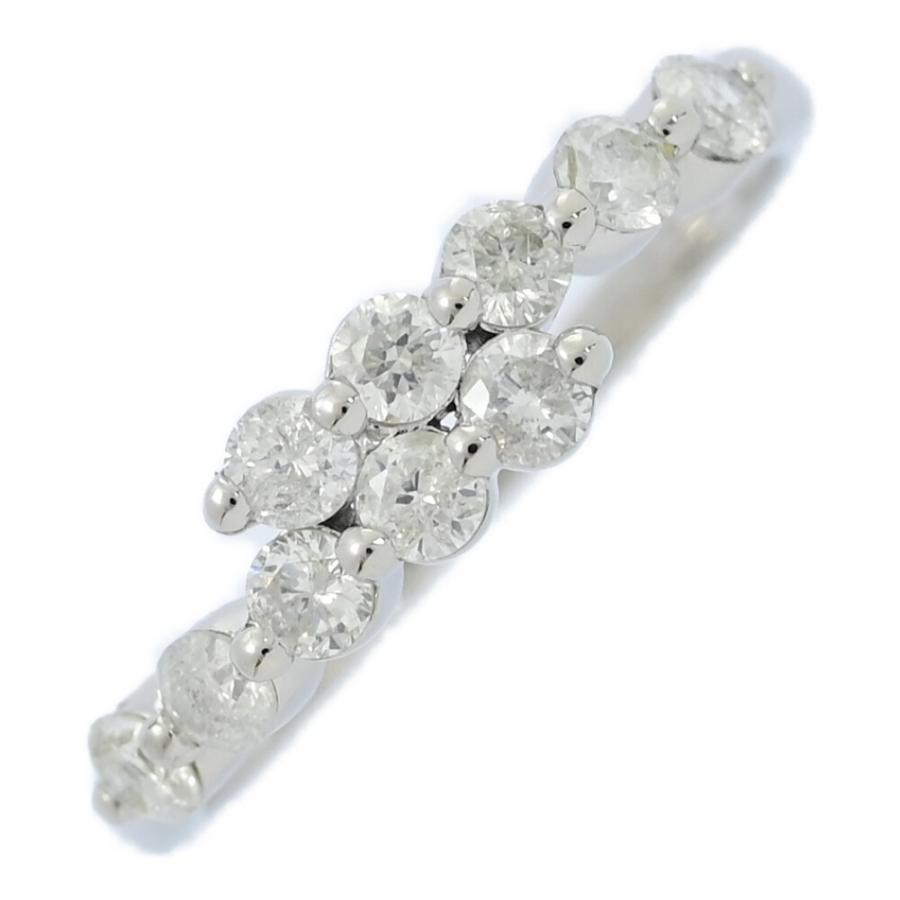 0.53ct/10P・ダイヤモンド リング・指輪/Pt900-2.4g/11号/#51/プラチナ