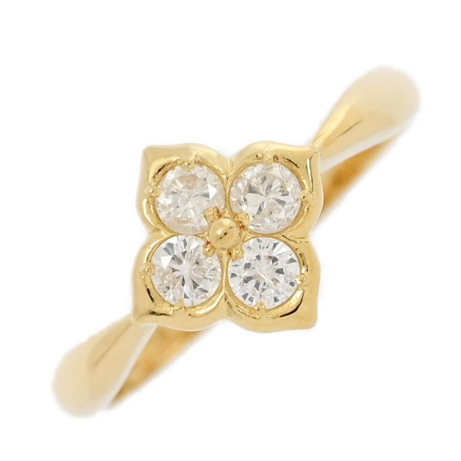 0.34ct/NINA RICCI ニナリッチ フラワーモチーフ ダイヤモンド リング  