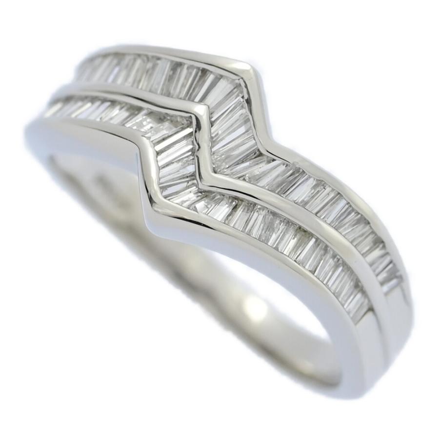 0.45ct/テーパード ダイヤモンド リング・指輪/Pt900-4.3g/11号/#51