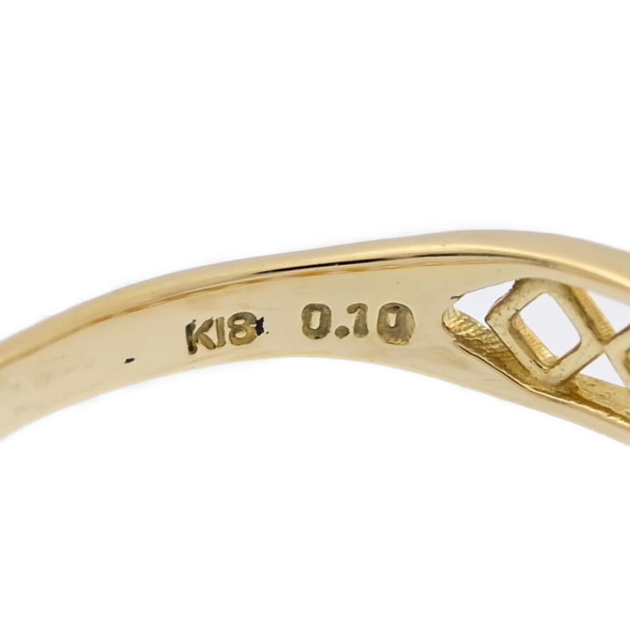 ヴァンドーム青山　 K18イエローゴールド ダイヤモンドリング 7号 K18イエローゴールド リング AGVR9997 DI