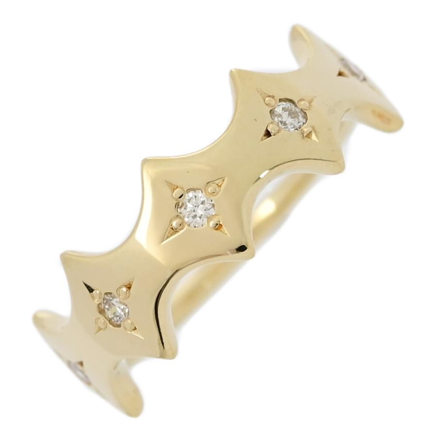 ete（エテ） 0.06ct/ete クラウン ギザギザモチーフ ダイヤモンド