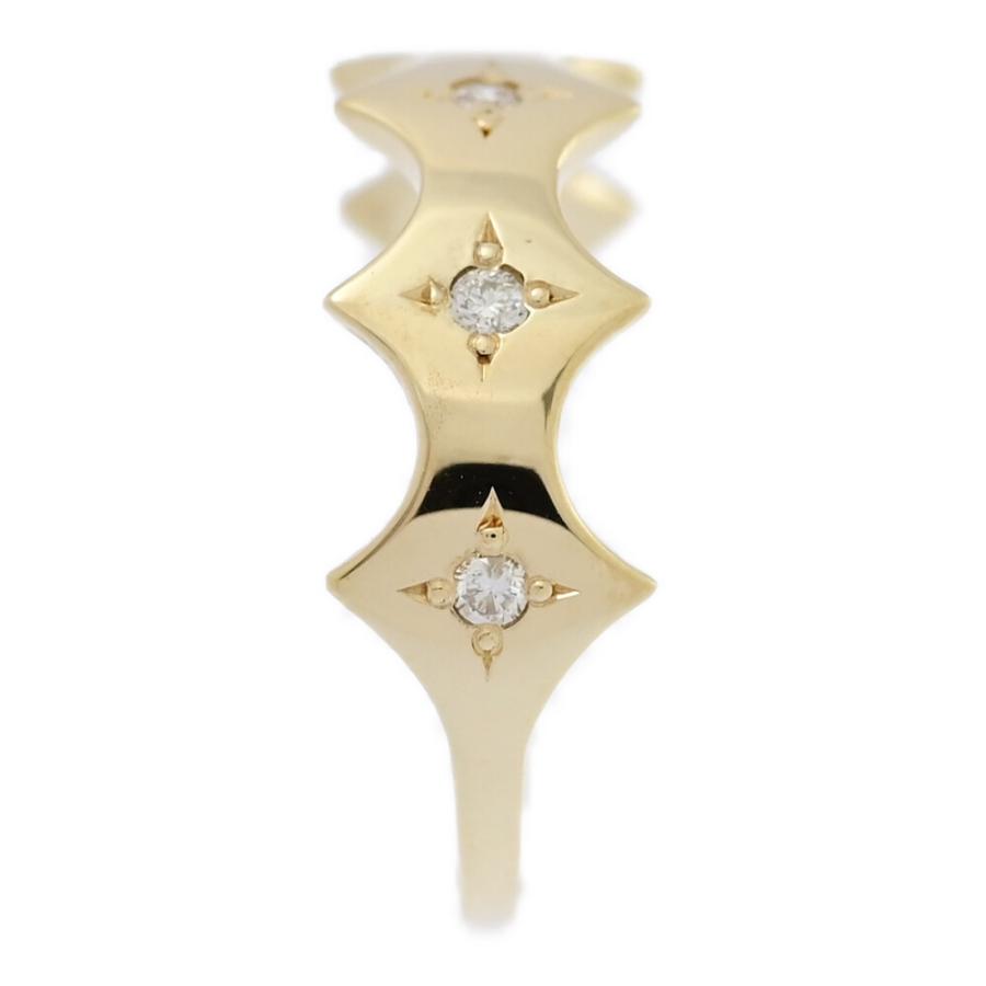 ete（エテ） 0.06ct/ete クラウン ギザギザモチーフ ダイヤモンド