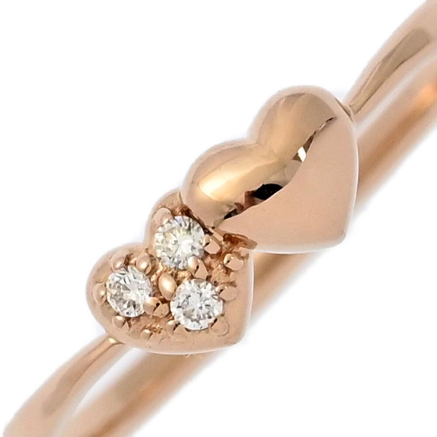 サマンサティアラ　K18PG ダイヤモンド　リング サマンサティアラ K18PG ダイヤモンド リング 0.05ct ハート - メルカリ