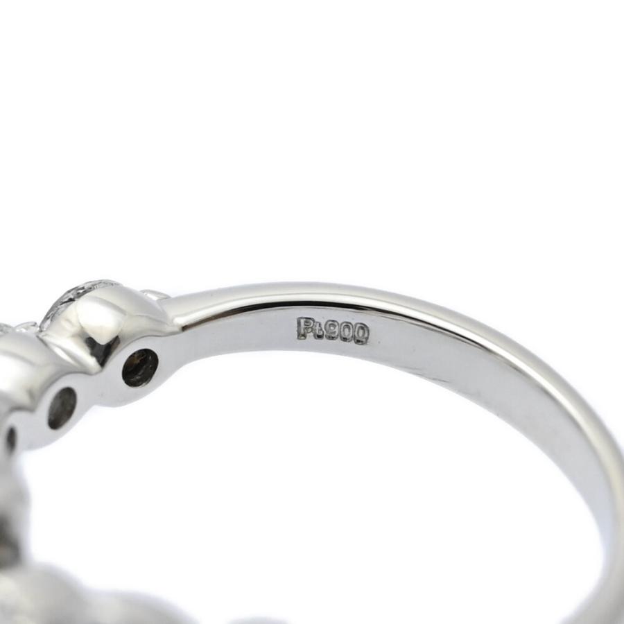 Pt900ツイストデザインリング 0.530カラットダイヤモンド Pt900