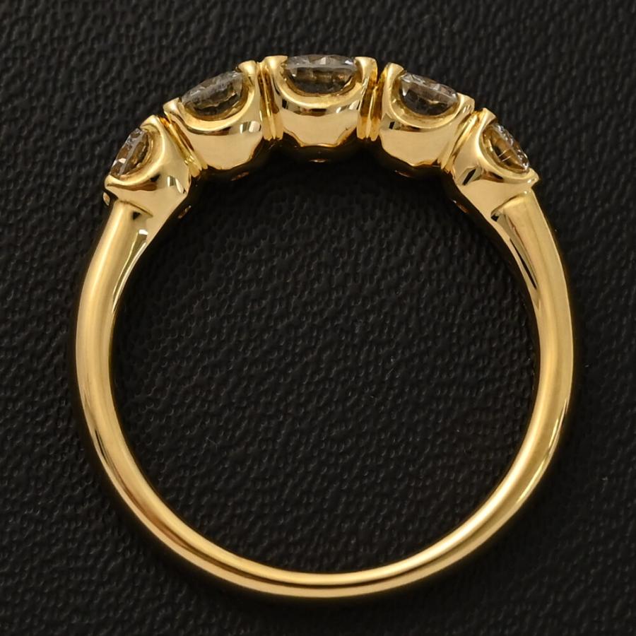 1ct/5P・ダイヤモンドリング・指輪/K18YG/750-3.7g/9号/#49