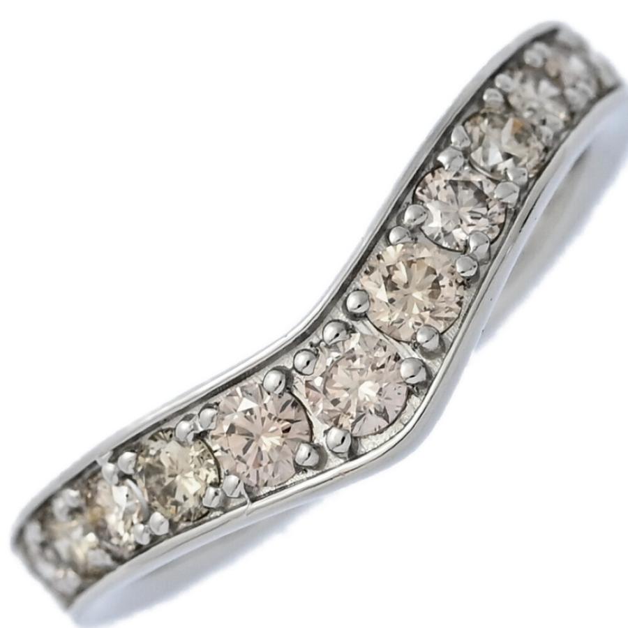 1ct/フルエタニティセッティング・V字・ブラウンダイヤ ダイヤモンド  