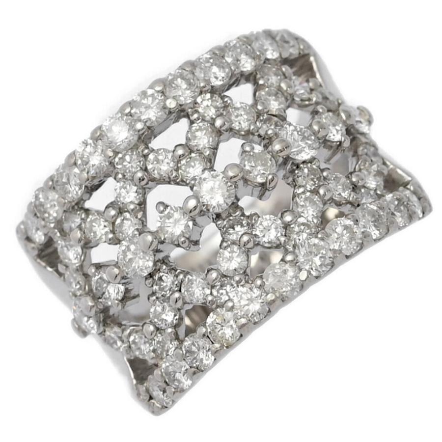 FD:2ct/パヴェセッティング・ダイヤモンドリング・指輪/Pt900-14.7g/10  