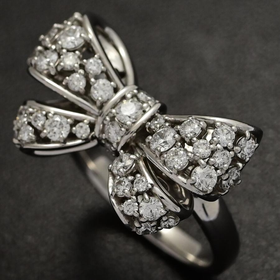 ポンテヴェキオ K18YG ダイヤモンド リング 0.22ct リボン 【公式通販】