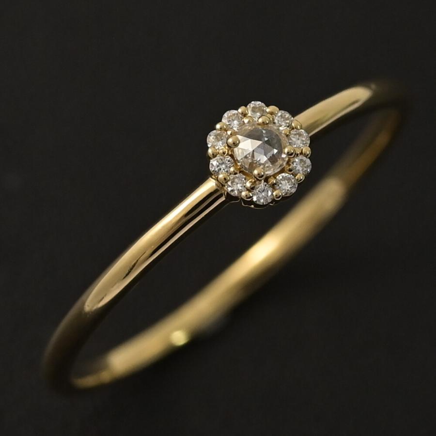 オレフィーチェ.K18イエローゴールド ダイヤモンドリング/ 15号 K18/Pt「グランツダイヤ」リング｜【オレフィーチェ】Orefice