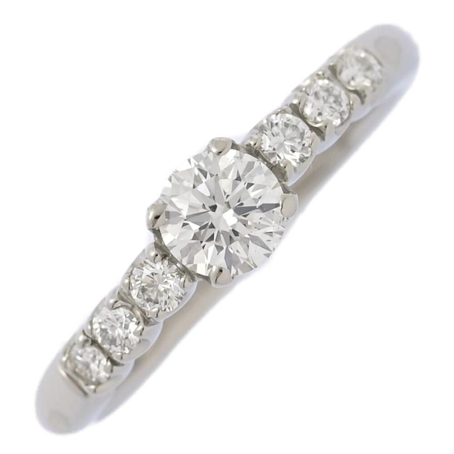 0.38ct/FD:0.17ct/一粒 ダイヤモンド リング・指輪/Pt900-4.3g/13号 