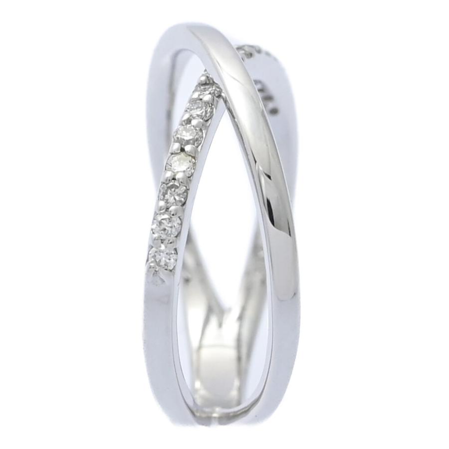0.11ct スタージュエリー ダイヤモンド ピンキー リング 指輪 K18WG