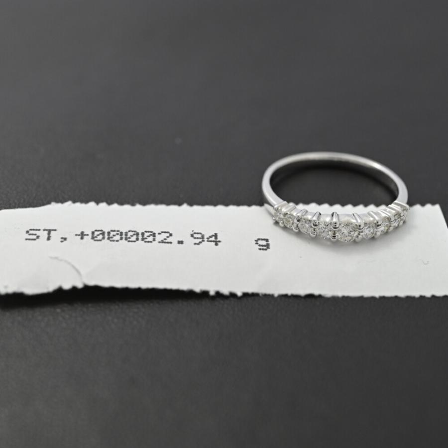 0.34ct タサキ 田崎真珠 ハーフエタニティ ダイヤモンド リング 指輪