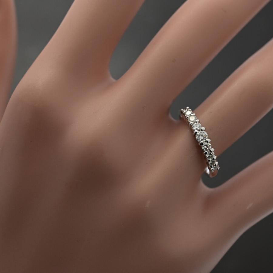 0.34ct タサキ 田崎真珠 ハーフエタニティ ダイヤモンド リング 指輪