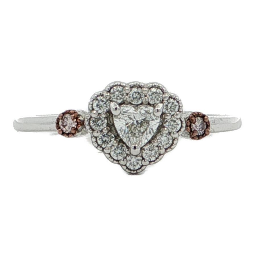 0.18ct 0.14ct 取り巻きセッティング サイドピンクダイヤモンド 