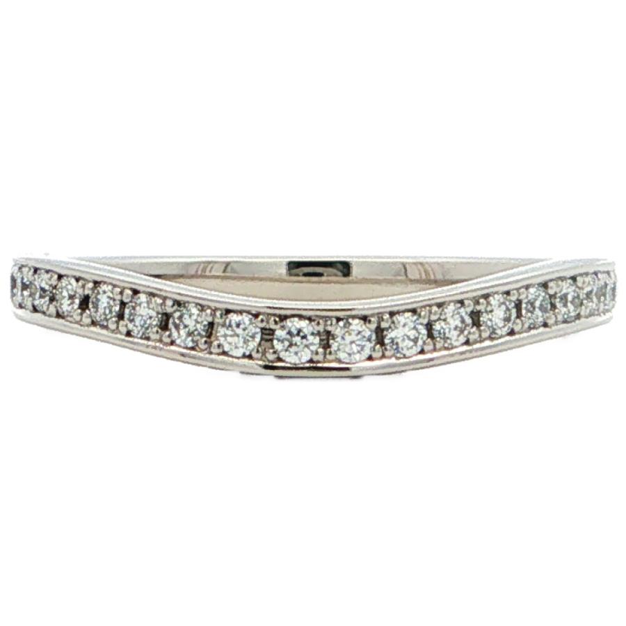 0.15ct 3/4スリークォーターエタニティ ダイヤモンドリング 指輪 Pt950