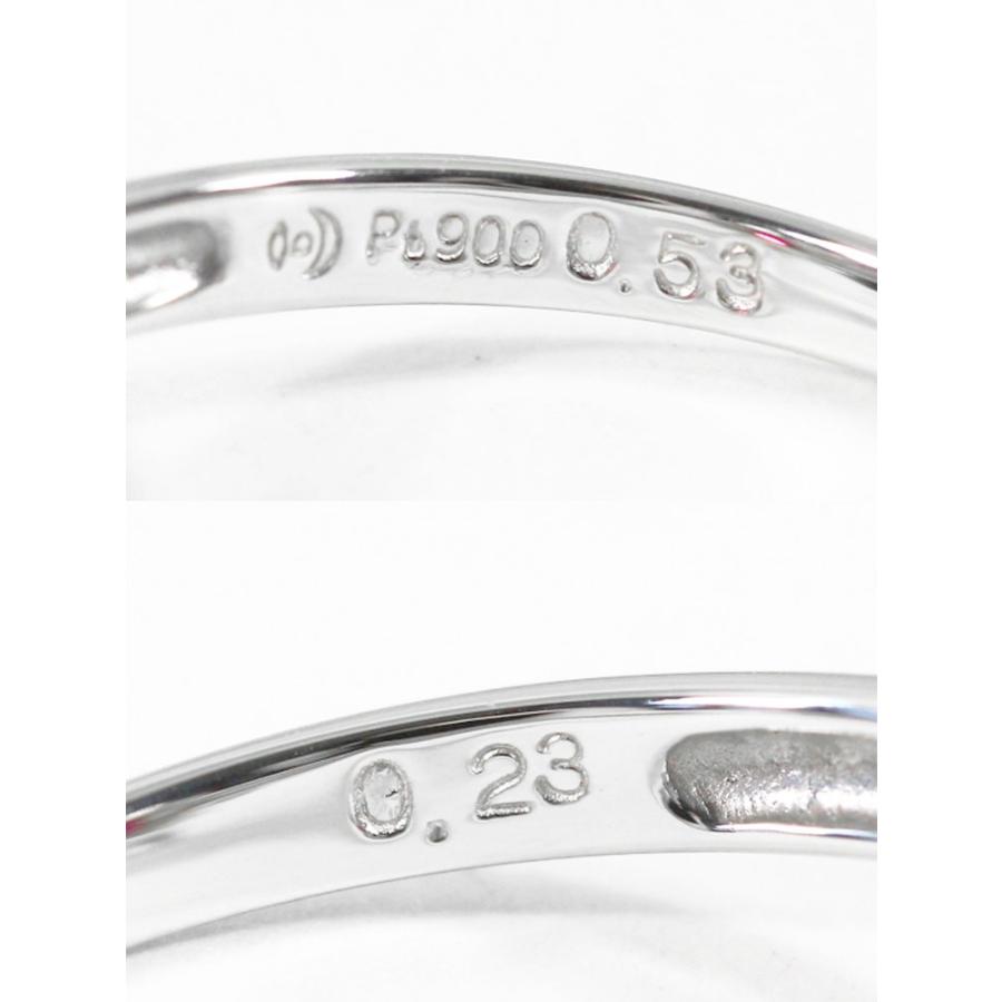 15/美品 田崎真珠 タサキ Pt900 ダイヤ計0.59ct リング 指輪 TASAKI（タサキ・田崎真珠） ルビー・ダイヤモンドリング・指輪