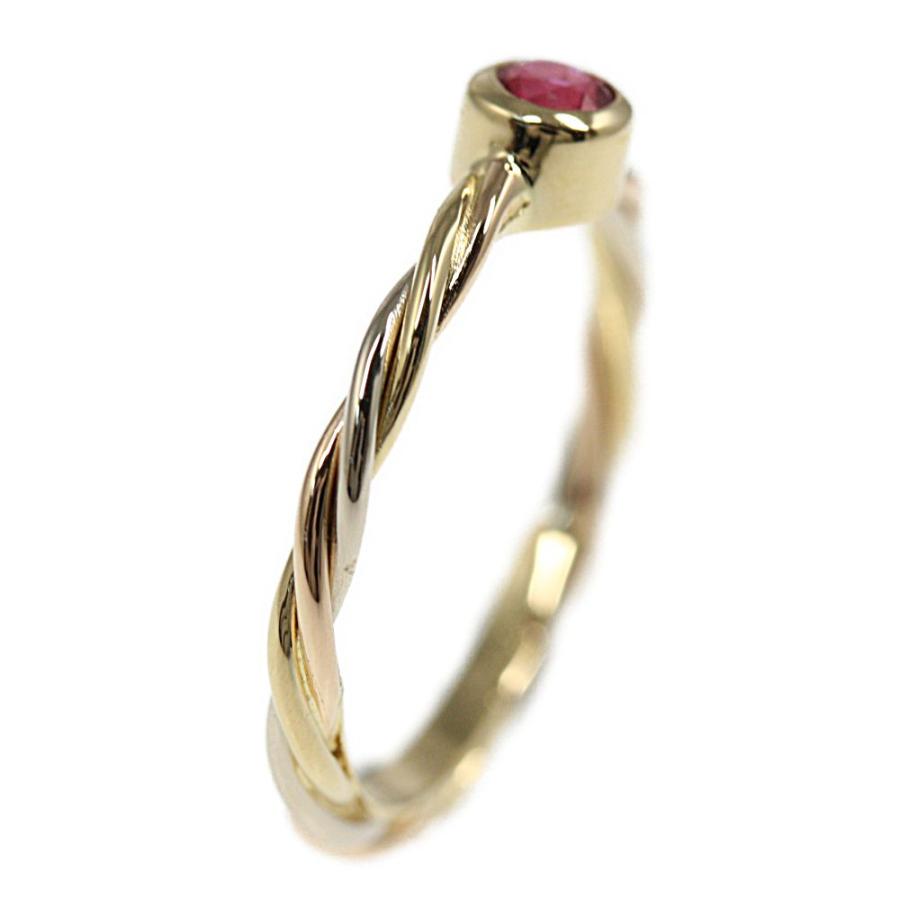 Cartier カルティエ 750 ルビー トリニティ ツイスト リング Cartier カルティエ 750 ルビー トリニティ ツイスト リング Cartier