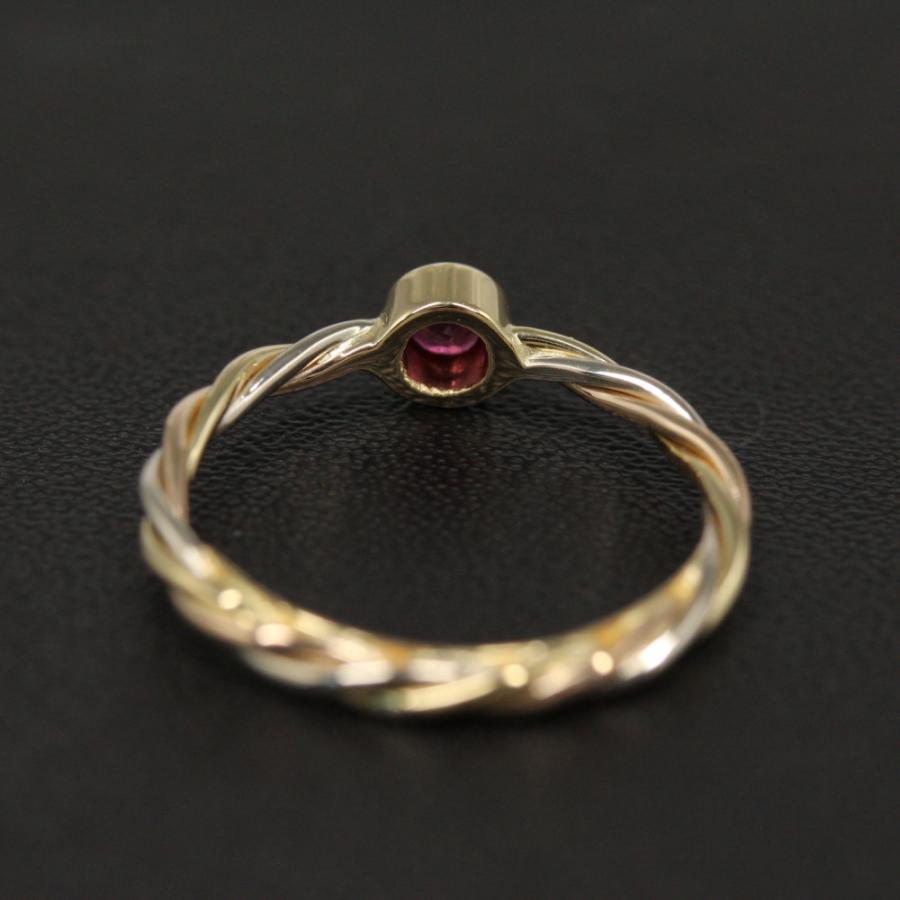 Cartier カルティエ 750 ルビー トリニティ ツイスト リング Cartier カルティエ 750 ルビー トリニティ ツイスト リング Cartier