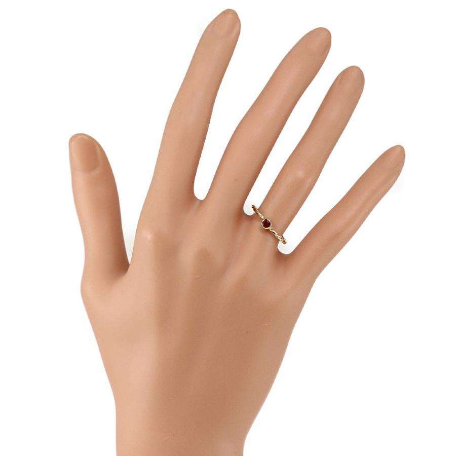 Cartier カルティエ ルビー トリニティツイストリング/K18YG WG