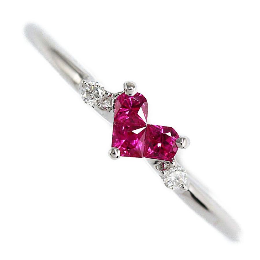 STAR JEWELRY ミステリアスハート　K18　リング　ルビー　ダイヤ スタージュエリー ミステリアスハート ルビー ダイヤモンド