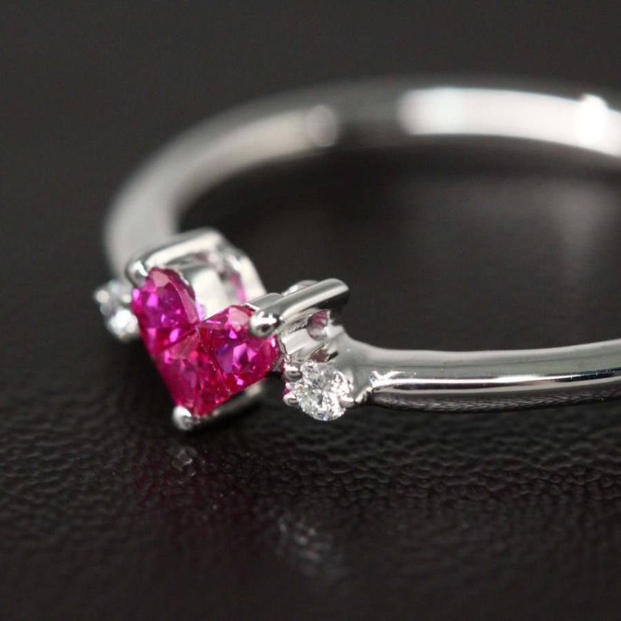 STAR JEWELRY ミステリアスハート　K18　リング　ルビー　ダイヤ スタージュエリー ミステリアスハート ルビー ダイヤモンド