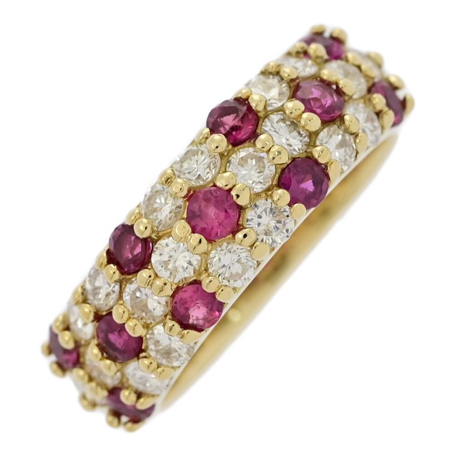 RU0.55ct/FD:0.6ct/ハーフエタニティセッティング・ルビー  