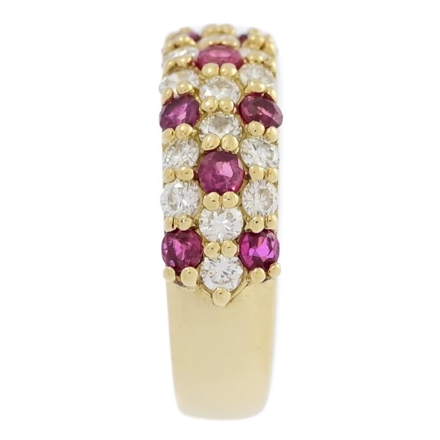 RU0.55ct/FD:0.6ct/ハーフエタニティセッティング・ルビー  