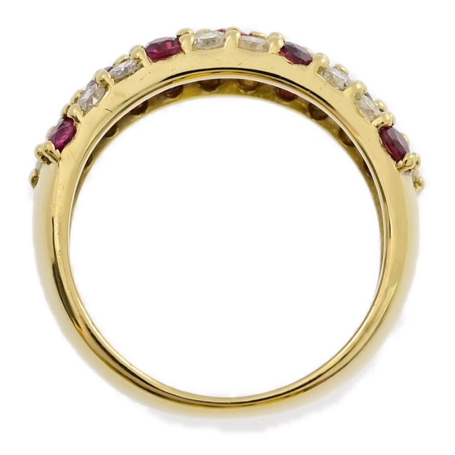 RU0.55ct/FD:0.6ct/ハーフエタニティセッティング・ルビー  