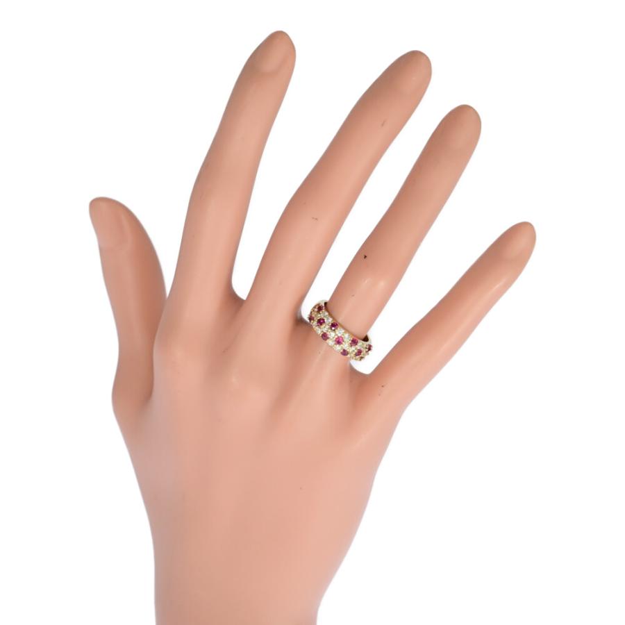 RU0.55ct/FD:0.6ct/ハーフエタニティセッティング・ルビー  