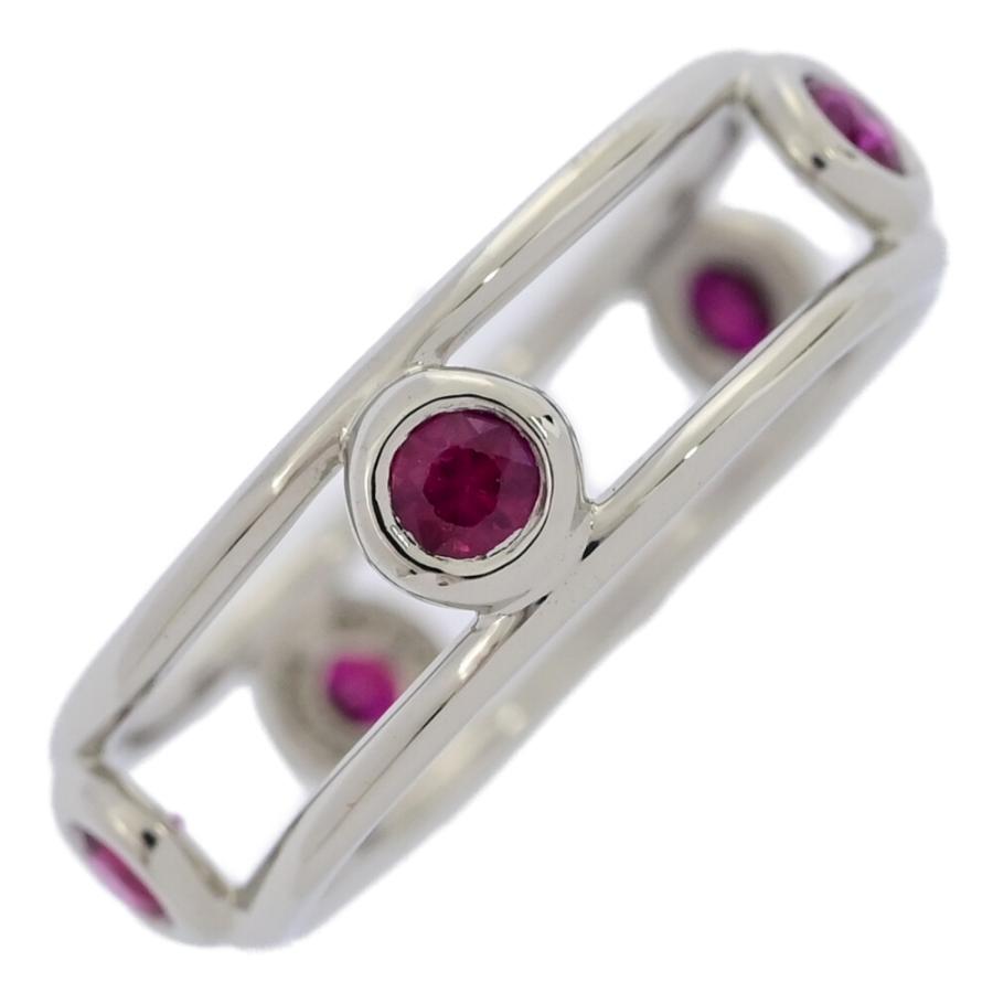 TIFFANY&Co. TIFFANY＆Co. ティファニー ダブルワイヤー 5P・ルビー  