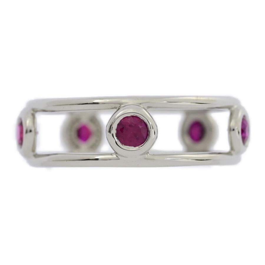 TIFFANY&Co. TIFFANY＆Co. ティファニー ダブルワイヤー 5P・ルビー  