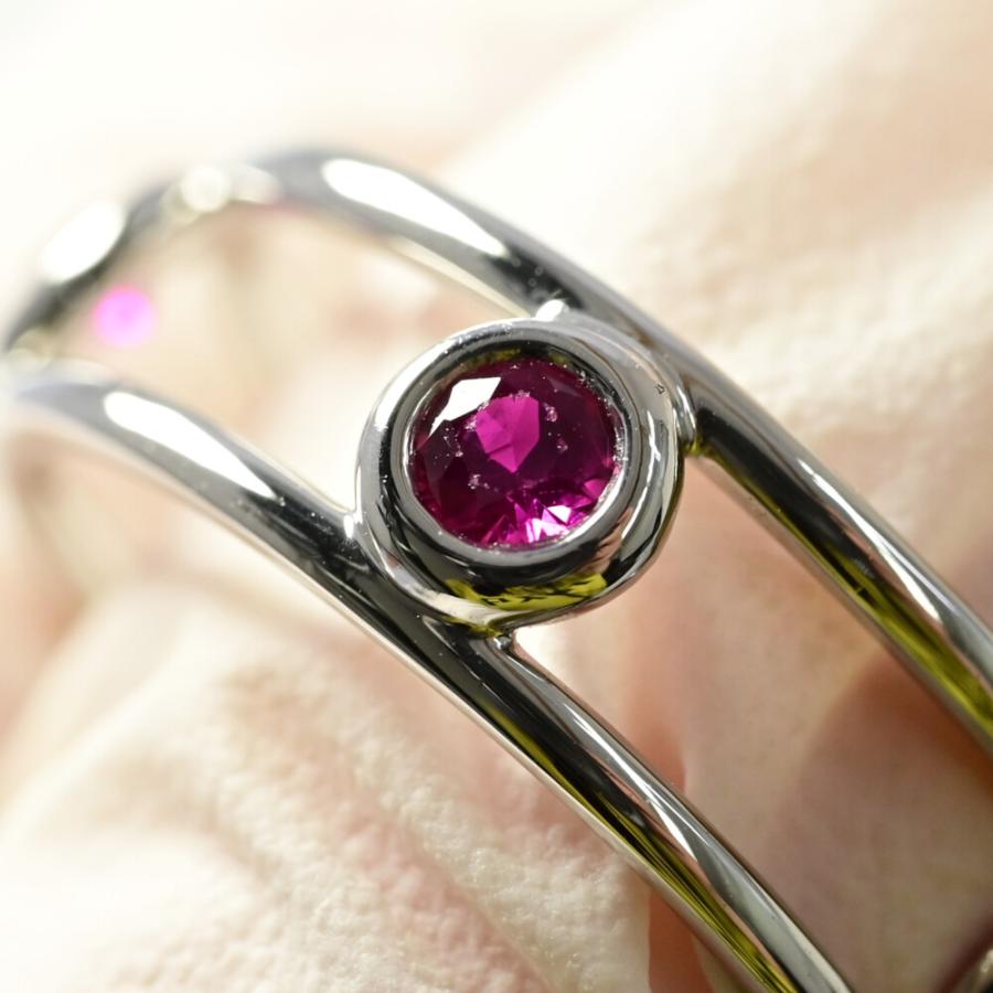 TIFFANY&Co. TIFFANY＆Co. ティファニー ダブルワイヤー 5P・ルビー  