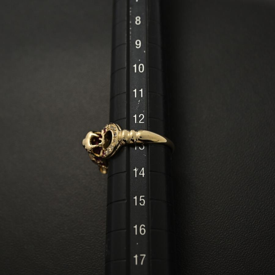 RU1.2ct/FD:0.12ct/パンテール パンサーモチーフ ルビー ダイヤモンド