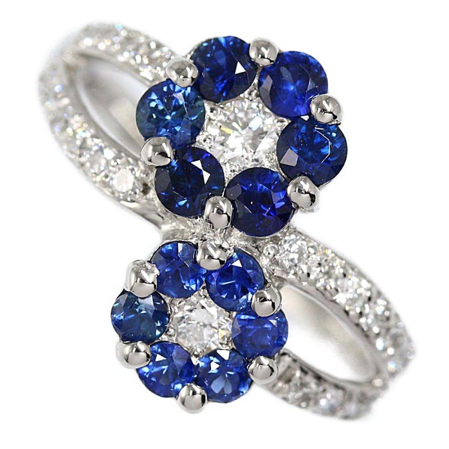 驚きの価格 ダイヤモンド ホワイトサファイア リング K18wg 0 ct 6 9g リング