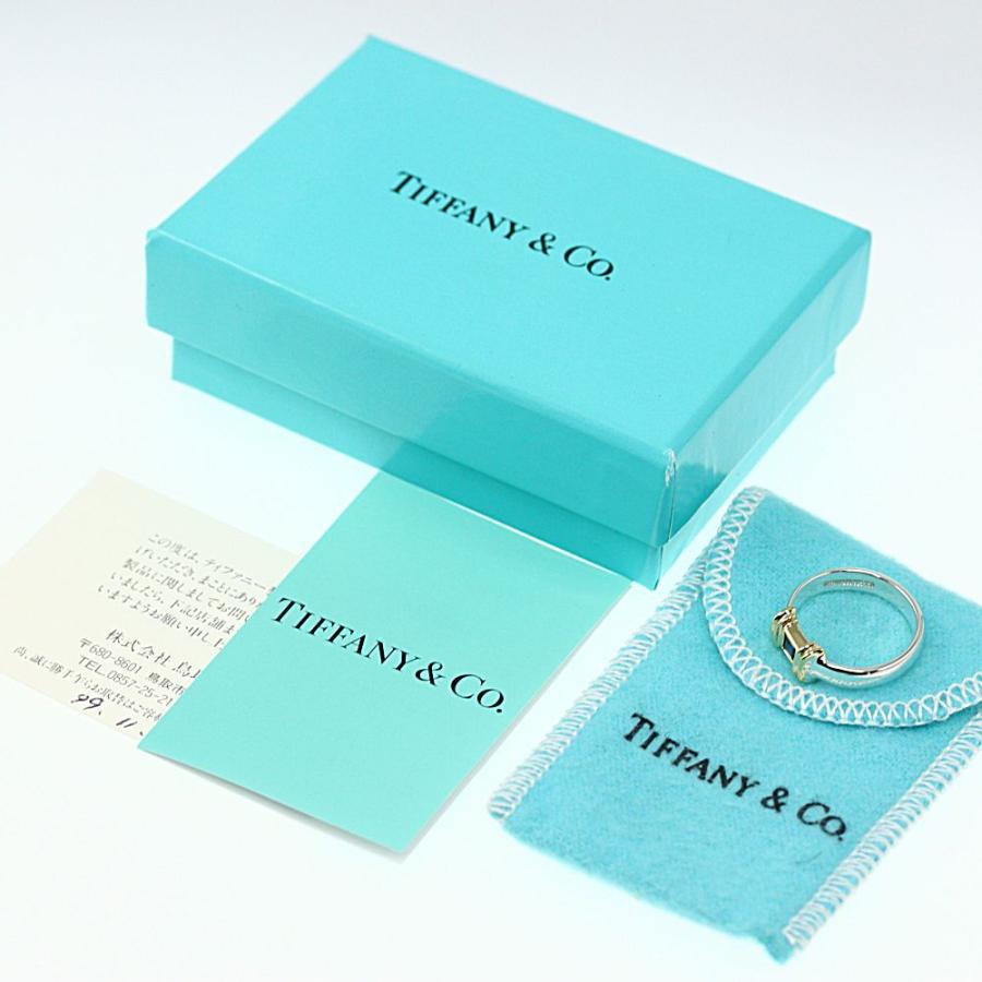 TIFFANY&Co.（ティファニー） サファイアコンビリング 指輪/Sv925