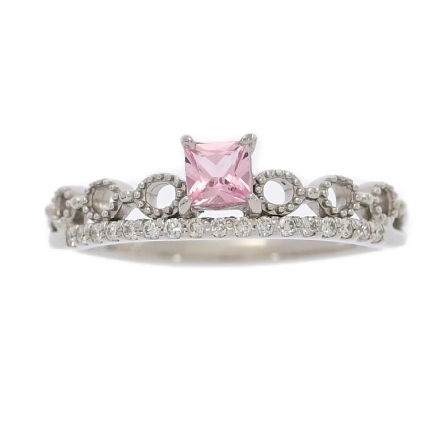 SA0.203ct/FD:0.08ct/9月誕生石 1P・ピンクサファイア・ダイヤモンド 