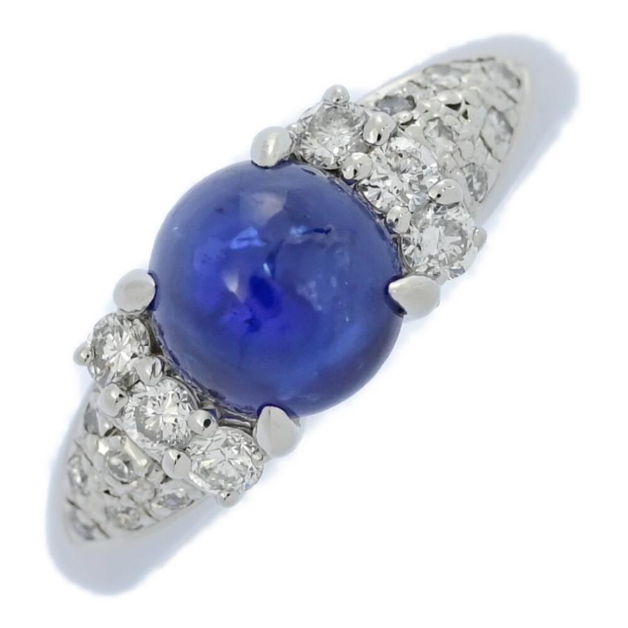 SA2.27ct/FD:0.31ct/サファイア・ダイヤモンド リング・指輪/Pt900-6.4  