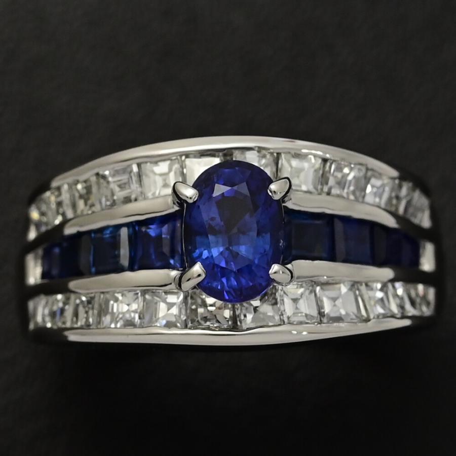 千*尋様 ☆超美品 サファイア pt900 ダイヤモンドリング 約13号☆ 美品】Pt900 サファイア 1.23ct ダイヤ リング – ABABIL.gems