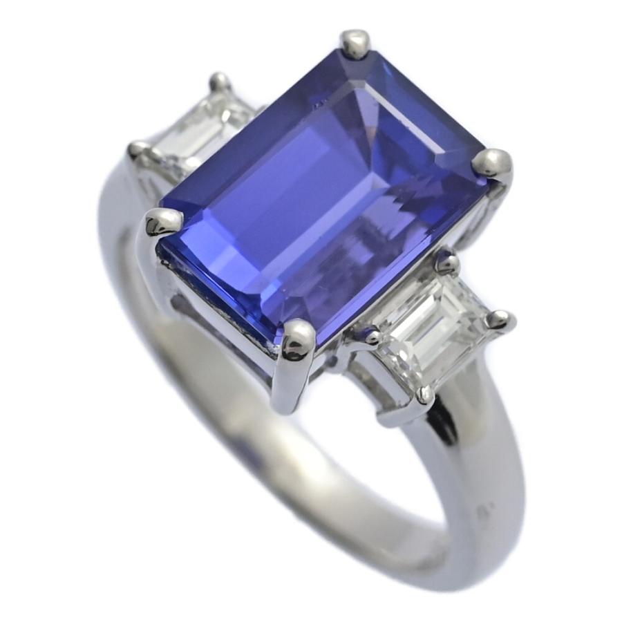 TA3.887ct/FD:0.496ct/大粒 タンザナイト ダイヤモンド リング