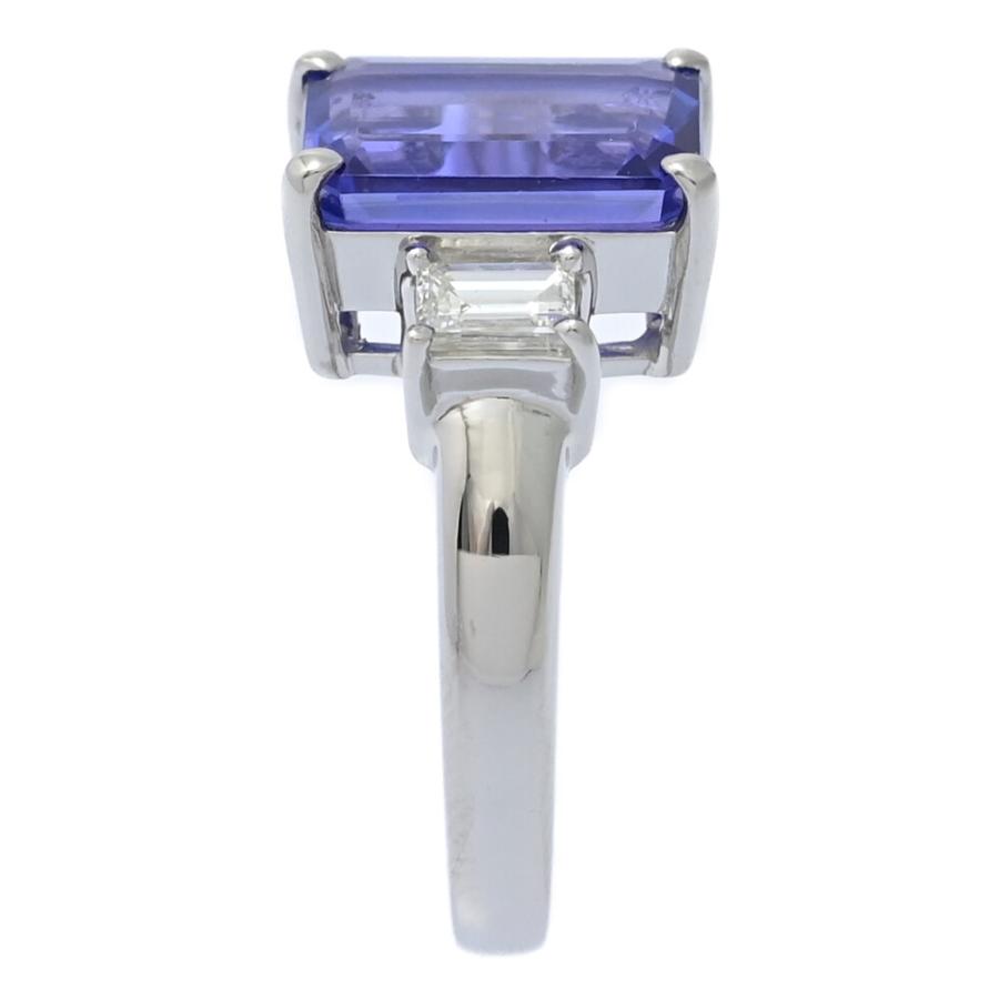 TA3.887ct/FD:0.496ct/大粒 タンザナイト ダイヤモンド リング・指輪